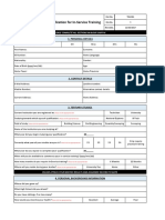 Application For In-Service Training: 1. Personal Details