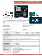 5kv 200gohm Digital Insulation Tester With Ac Voltage Phase Sequence Phase Sta PDF