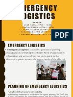 Emergency Logistics Presentasi