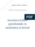 Asocierea Bolilor Parodontale Cu Anxietatea Si Stresul