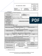 (AM0055) Vigilancia Tecnológica en Motores de Combustión Interna - Syllabus