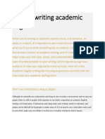Tips On Writing Academic Papers