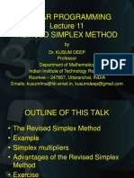 Simplex Method (LINEAR PROGRAMMING)