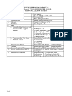 Draft Susunan Personalia Panitia