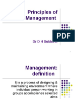 Principles of Management: DR D H Sukhwal