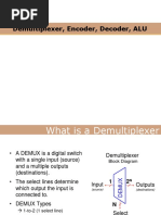 Demux, Encoder, Decoder, ALU