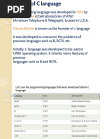 Basic of C Language