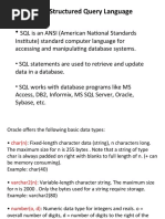 SQL - Structured Query Language