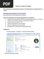 Configuration:: Go To My Computer - Properties - Advanced System Settings