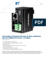 SP Datasheet TI-F10SC (v1.0R) - Conversor F.o-Utp TrenDnet