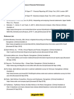 Bibliography:: Evaluation and Analysis of Business & Financial Performance