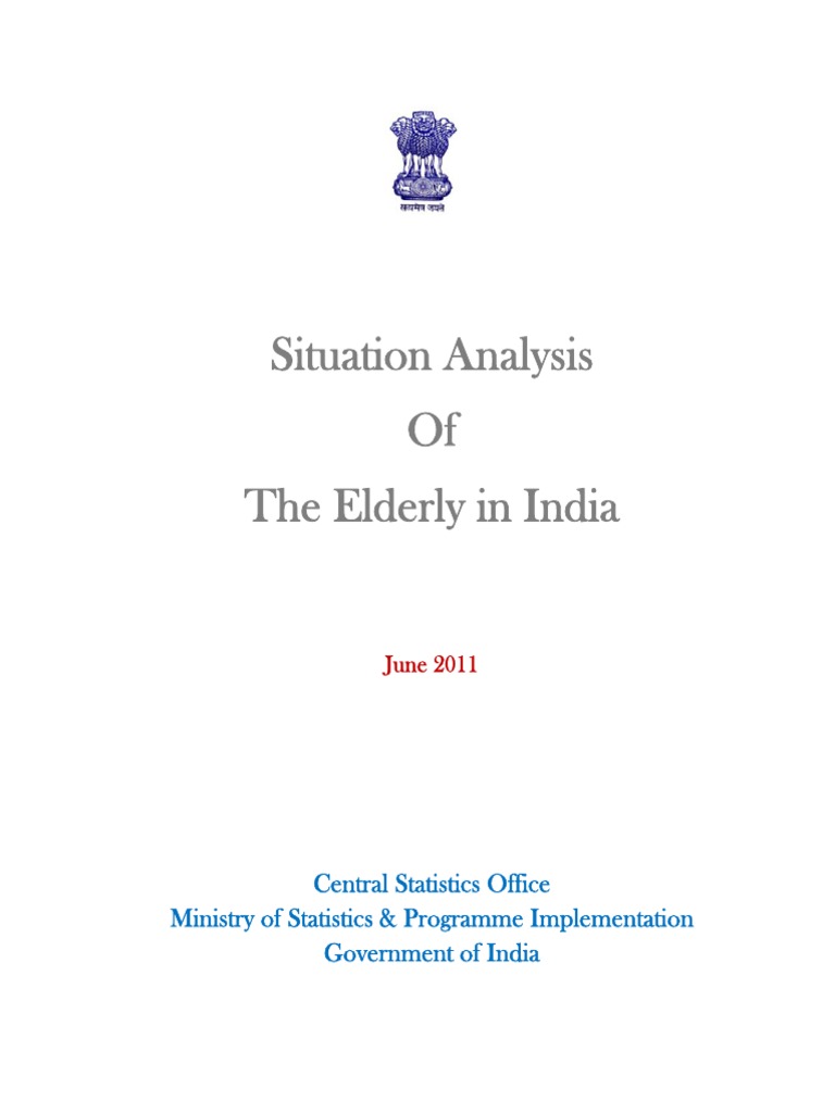 Elderly in India PDF | PDF | Ageing | Life Expectancy