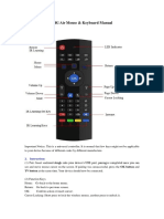 2.4G Air Mouse & Keyboard Manual: 1. Product Diagram