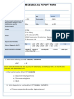 Enous Hromboembolism Report Form:: Hospital