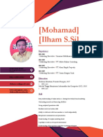 Cv. Sales Executive-Mohamad Ilham