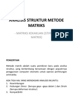 Analisa Struktur Matriks
