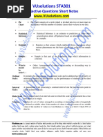 STA301 Subjective Questions Short Notes DOWNLOADPDF