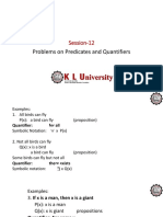 Predicates Quantifiers Problems