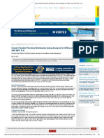 Create Flexible Planning Workbooks Using Analysis for Office and SAP BPC 11.0