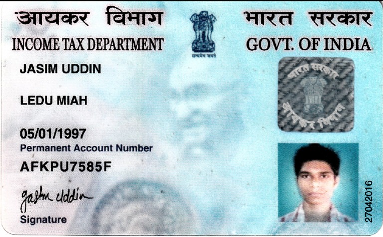 Jasim Uddin Pan Card | PDF
