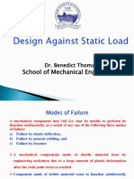 Design Against Static Load and Failure Modes