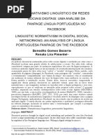 TEXTO 2 Normatismo Linguístico Em Redes Sociais Digitais_Bezerra_Pimentel