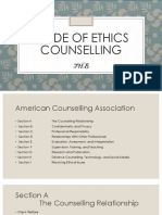Code of Ethics Counselling