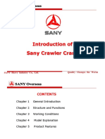 Sany Crawler Crane Product Introduction
