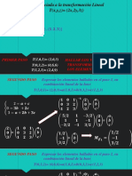 Hallar la matriz asociada a la transformación lineal T(x,y,z)=(2x,2y,3z