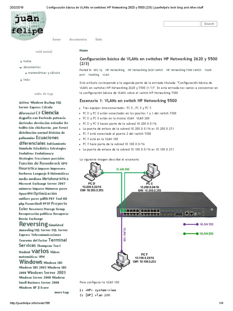 Comandos para VLAN en switches Dell | PDF | Estándares de red ...