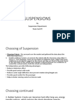 Suspension Information of ATV