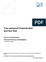 Your Personal Financial Plan and Fact Find