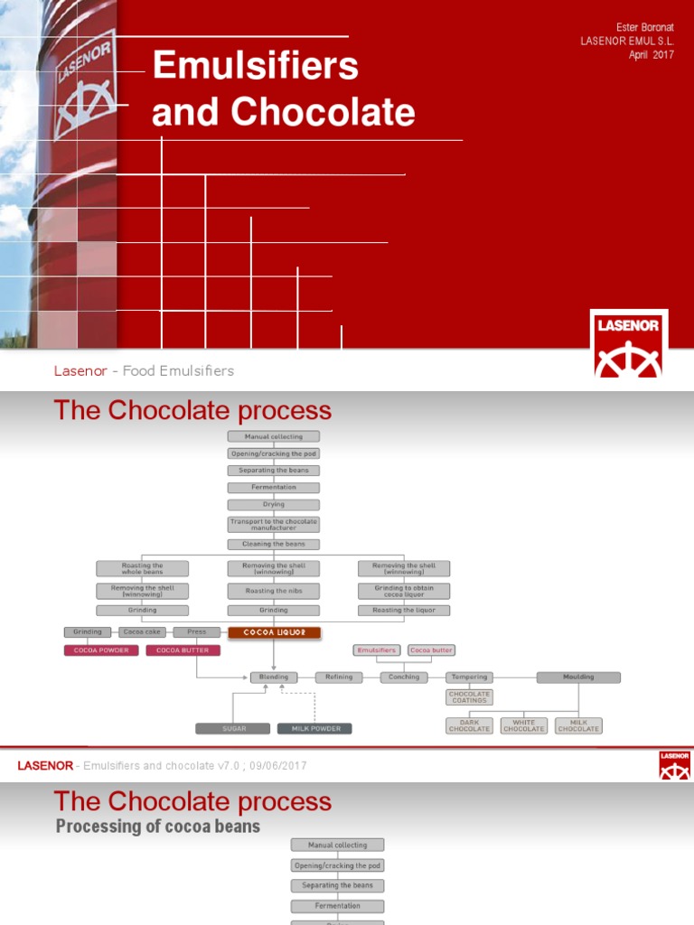 Emulsifiers in Chocolate Production | PDF | Chocolate | Foods