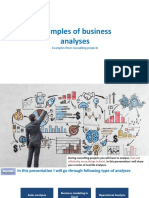 Examples of Business Analysis