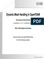 Dynamic Mesh OpenFoam