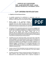 Eligibility Criteria DAT 2019 PDF