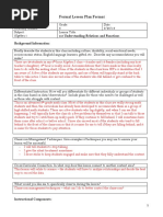 Formal Lesson Plan Format: 3.2 Understanding Relations and Functions Background Information