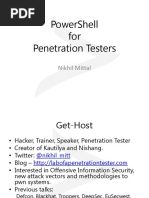 Powershell For Penetration Testers: Nikhil Mittal