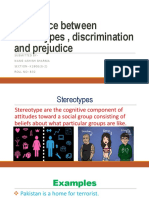 Difference Between Stereotypes, Discrimination and Prejudice