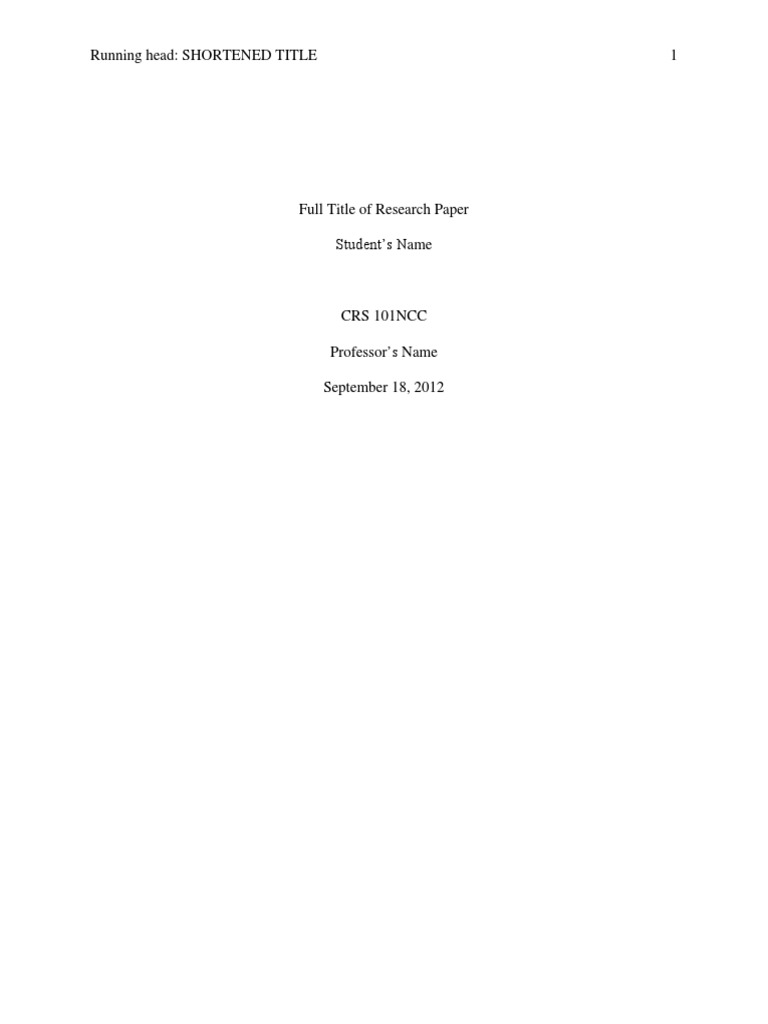 Research Paper Formatting Guide | PDF | Language Arts & Discipline ...