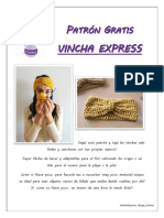 Vincha Express - Patrón Gratis - 