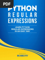 Acodemy Python Learn Python Regular Expressions FAST the Ultimate Crash Course to Learning the B