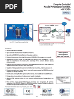 Nozzle Performance Test Unit,: Computer Controlled With SCADA