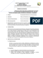 TDR- Elaborar El PDC- Distrito José Manuel Quiroz 