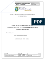 Mantenimiento laboratorio contabilidad