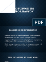 Pagbubuod NG Impormasyon