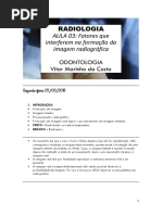 AULA 03 Fatores Que Interferem Na Formação Da Imagem Radiográfica