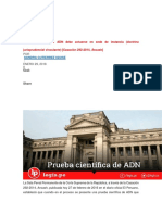 Prueba Científica de ADN Debe Actuarse en Sede de Instancia - Doctrina Jurisprudencial Vinculante) (Casación 292-2014, Áncash)