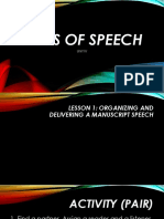 Types of Speech
