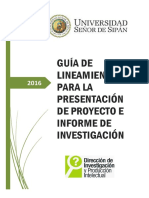 Guia de Lineamientos Investigacion 2016